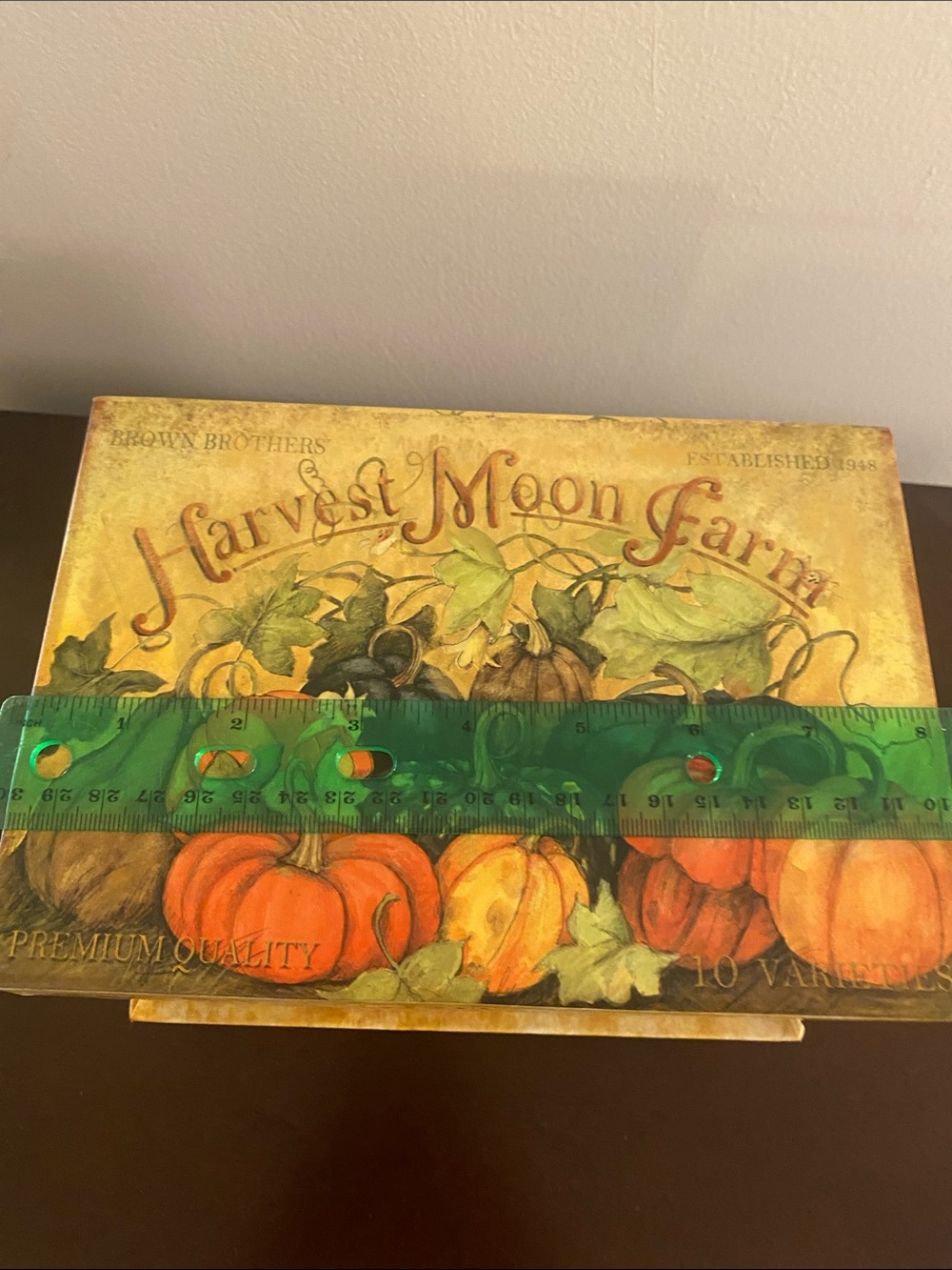 Harvest Moon Farms Decorative Storage Box - Orange Pumpkin Design - Picture 5 of 7